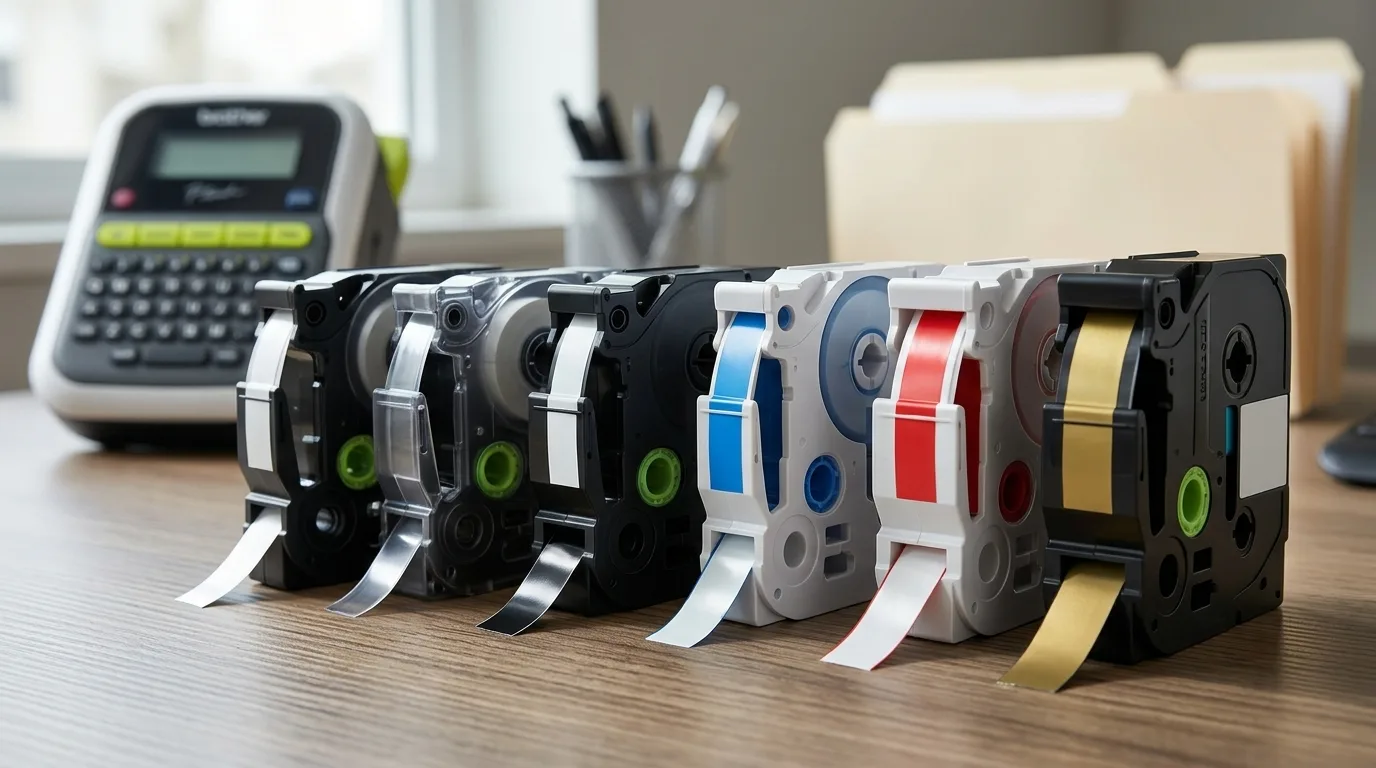 Brother TZe cassettes in diverse breedtes en kleuren