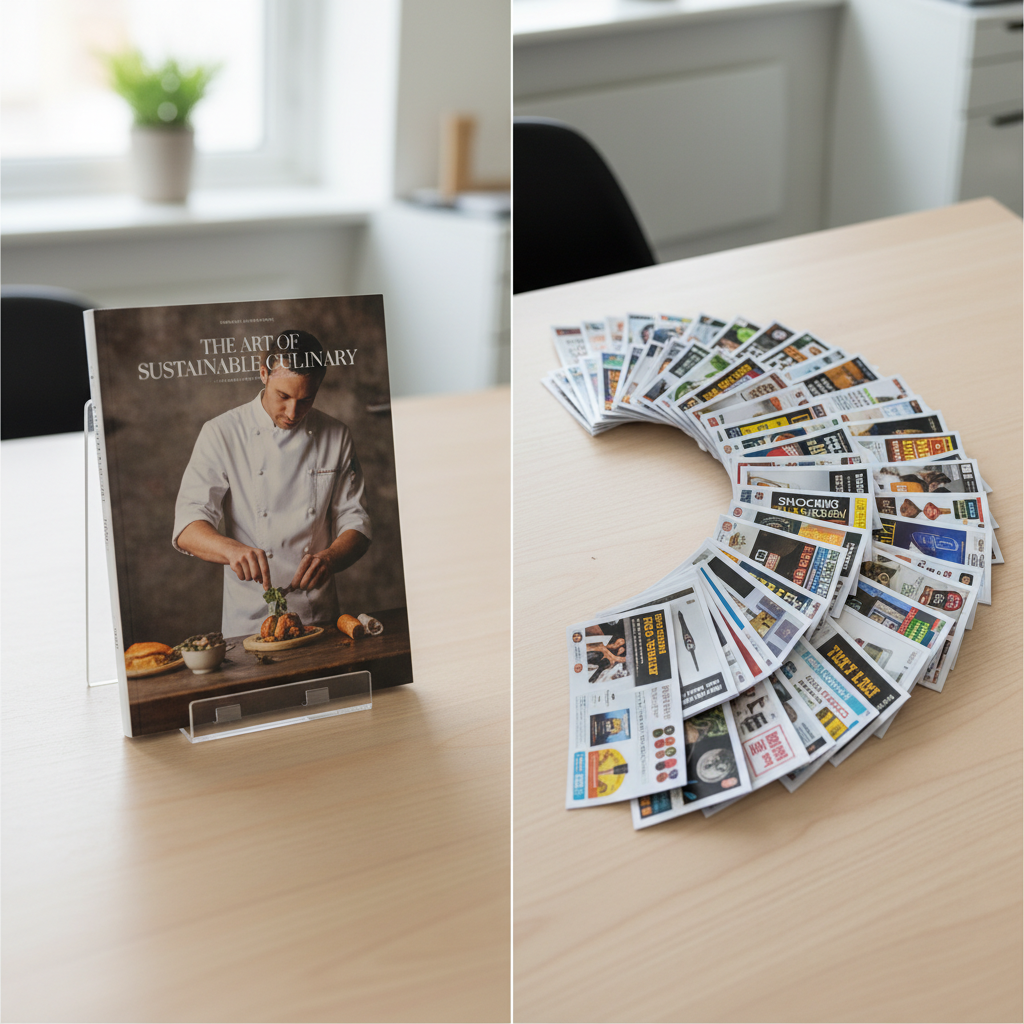 A split comparison graphic showing a single editorial content piece on one side versus hundreds of programmatic pages fanning out on the other, illustrating scale contrast