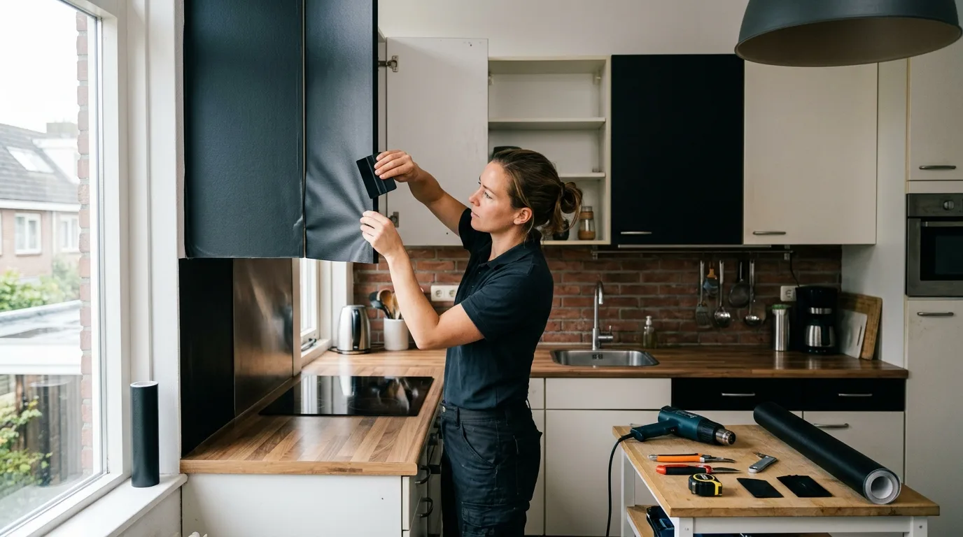 Wat is een keuken wrappen? Uitleg, voordelen en werkwijze